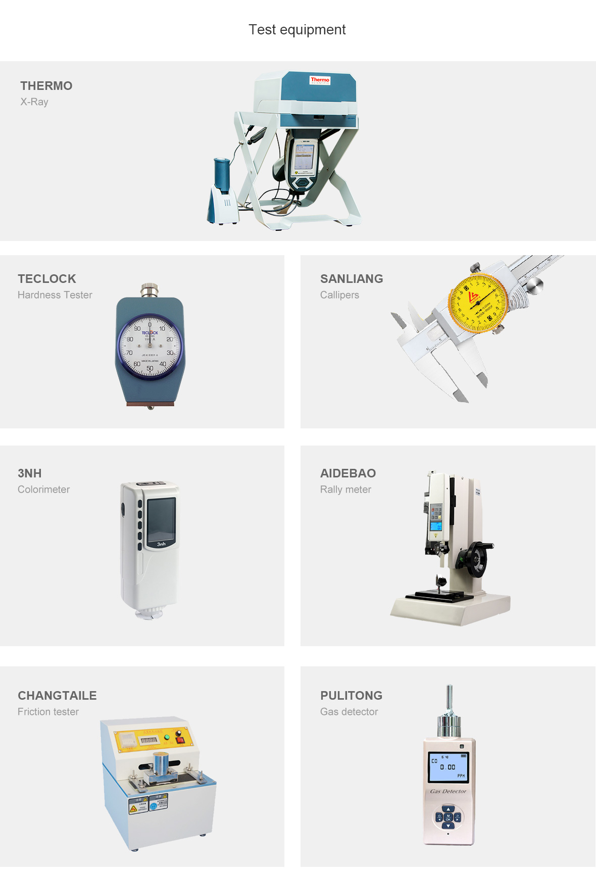 EVA test equipment
